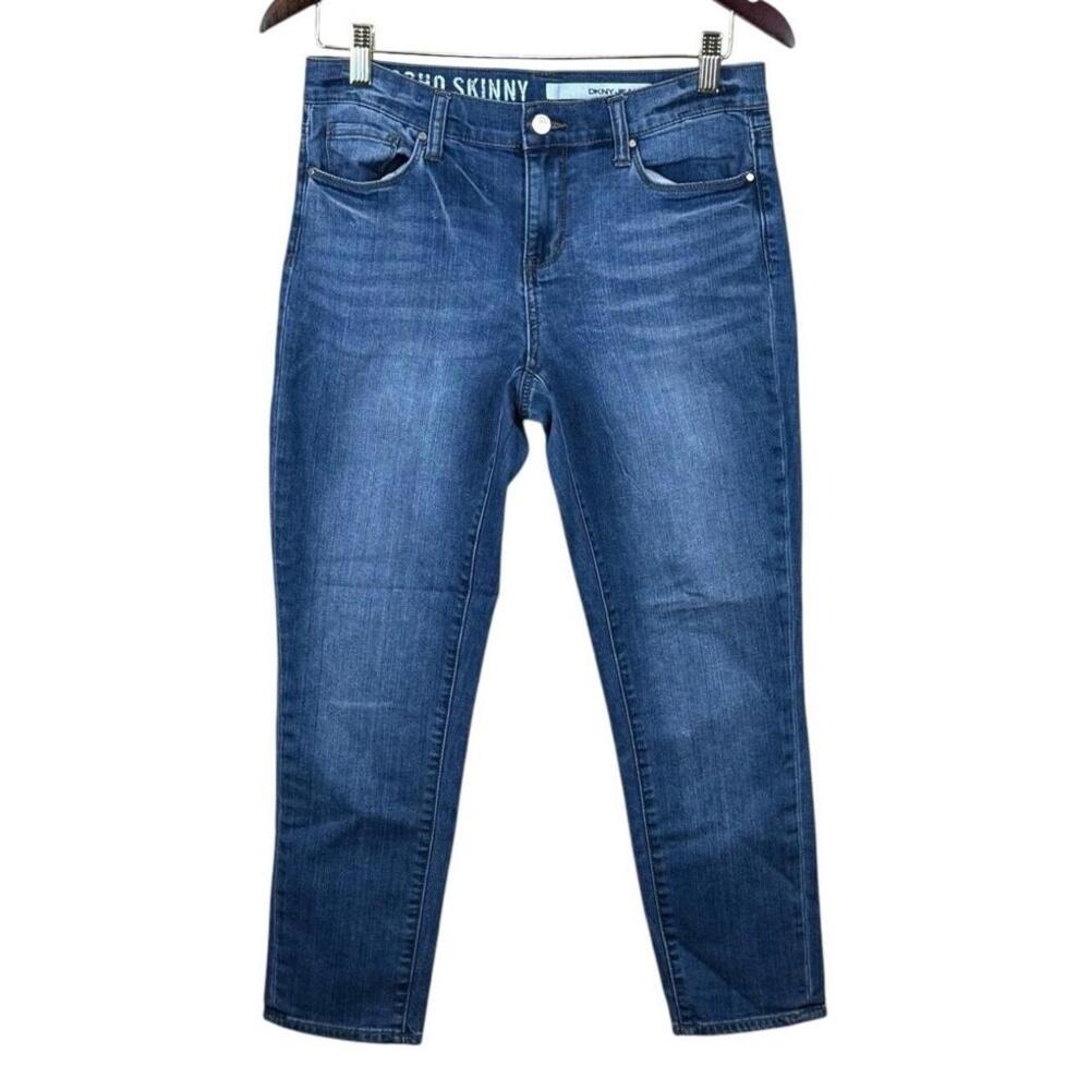 DKNY Womens Jeans 4 Blue Soho Skinny‎ Mid Rise Medium Wash Denim 5 Pockets